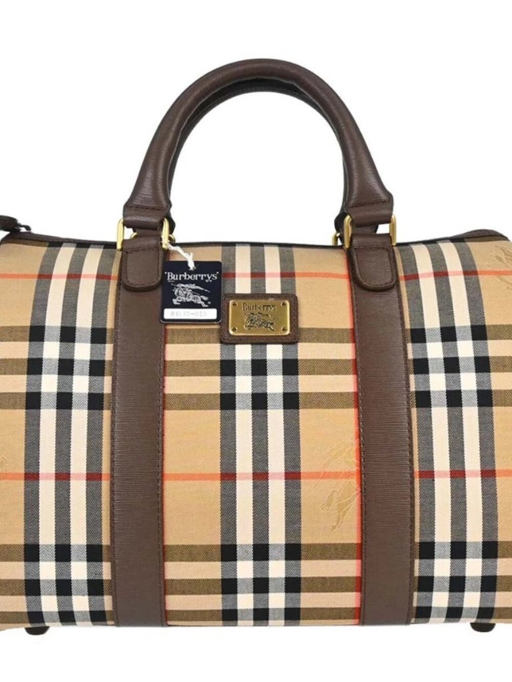 Burberrys Beige House Check Handbag 188212